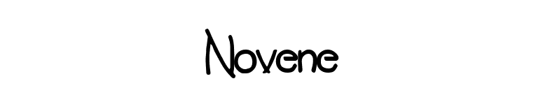 Novene font preview
