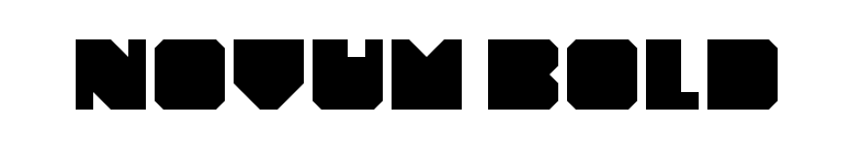 Novum Bold font preview