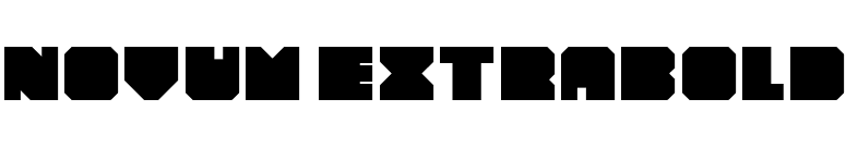 Novum ExtraBold font preview