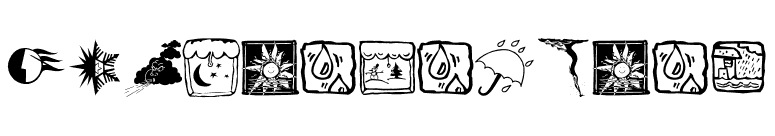 NowTheWeather font preview
