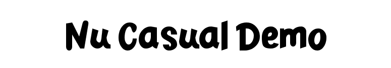 Nu Casual Demo font preview