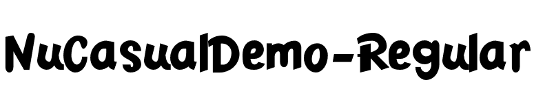 NuCasualDemo-Regular font preview