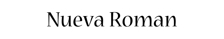 Nueva Roman font preview