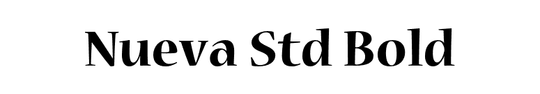 Nueva Std Bold font preview