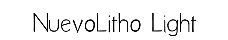 NuevoLitho Light font preview