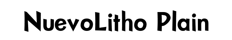 NuevoLitho Plain font preview