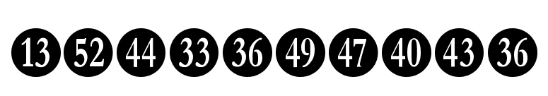 Numberpile font preview