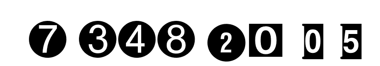 NumericsP05 font preview