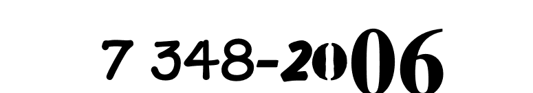 NumericsP06 font preview