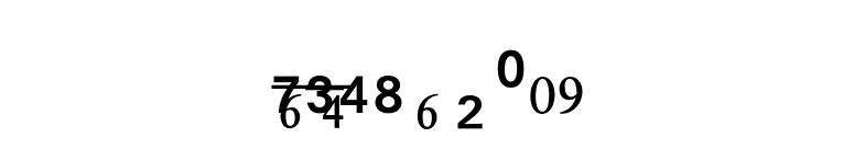 NumericsP09 font preview