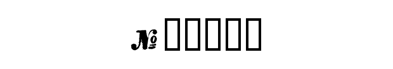 Numero font preview