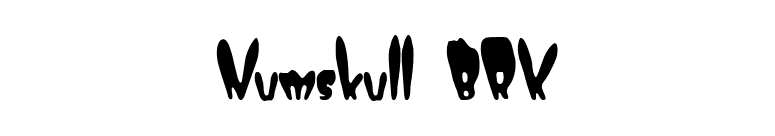 Numskull BRK font preview