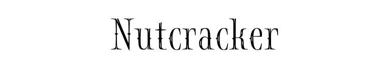 Nutcracker font preview