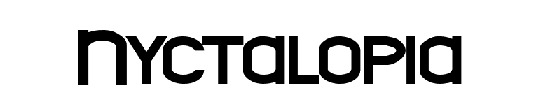 Nyctalopia font preview