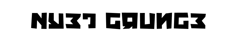 Nyet Grunge font preview