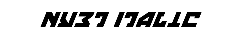 Nyet Italic font preview