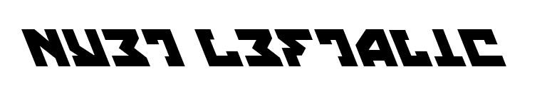 Nyet Leftalic font preview