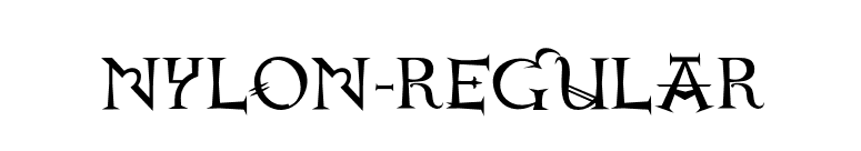 Nylon-Regular font preview