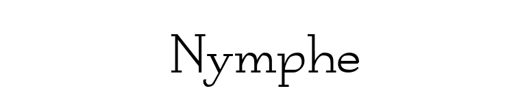 Nymphe font preview