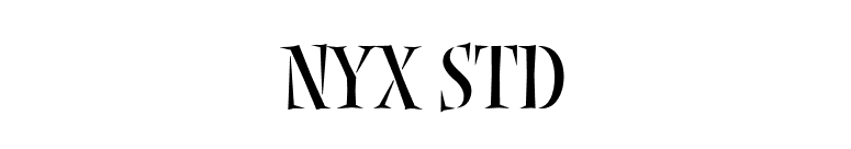 Nyx Std font preview