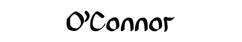 O'Connor font preview