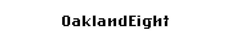 OaklandEight font preview