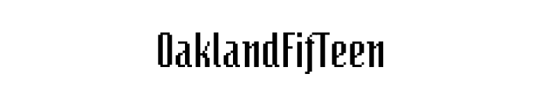 OaklandFifTeen font preview