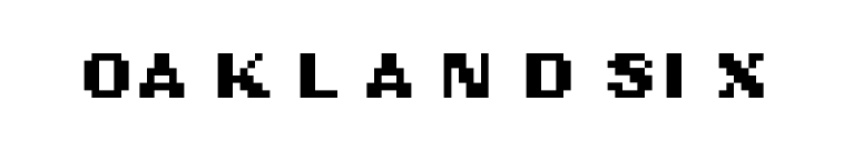 OaklandSix font preview