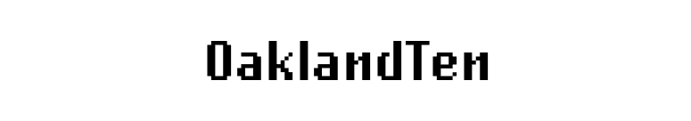 OaklandTen font preview