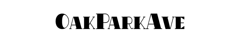OakParkAve font preview
