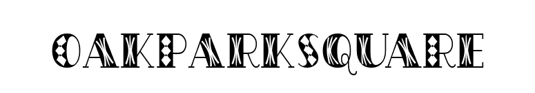 OakParkSquaRe font preview