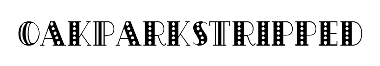 OakParksTripped font preview