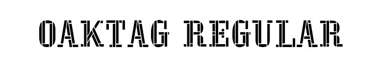 Oaktag Regular font preview