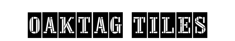 Oaktag Tiles font preview