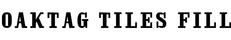 Oaktag Tiles Fill font preview