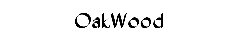 OakWood font preview