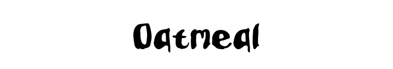 Oatmeal font preview