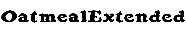 OatmealExtended font preview