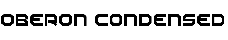 Oberon Condensed font preview