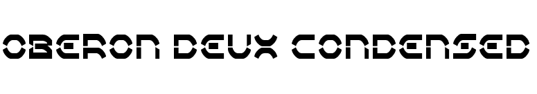 Oberon Deux Condensed font preview