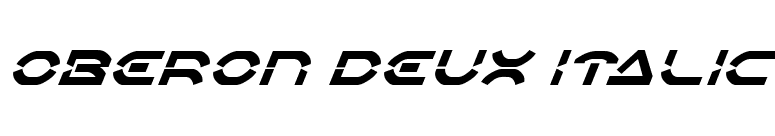 Oberon Deux Italic font preview