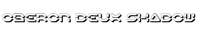 Oberon Deux Shadow font preview