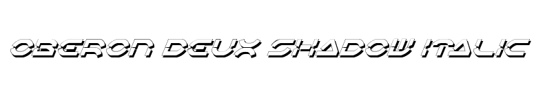 Oberon Deux Shadow Italic font preview