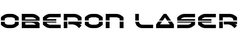 Oberon Laser font preview