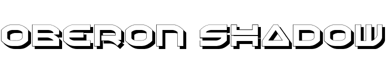 Oberon Shadow font preview