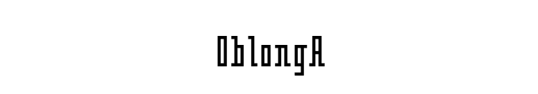 OblongA font preview