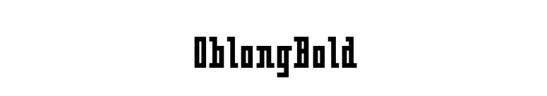 OblongBold font preview