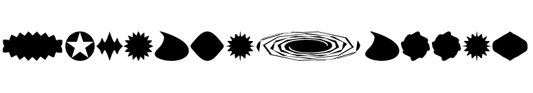 ObscureBullet font preview