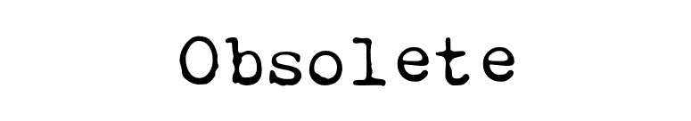 Obsolete font preview