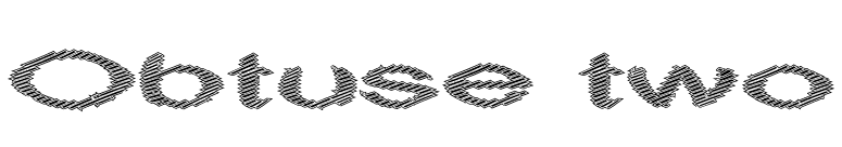 Obtuse two font preview